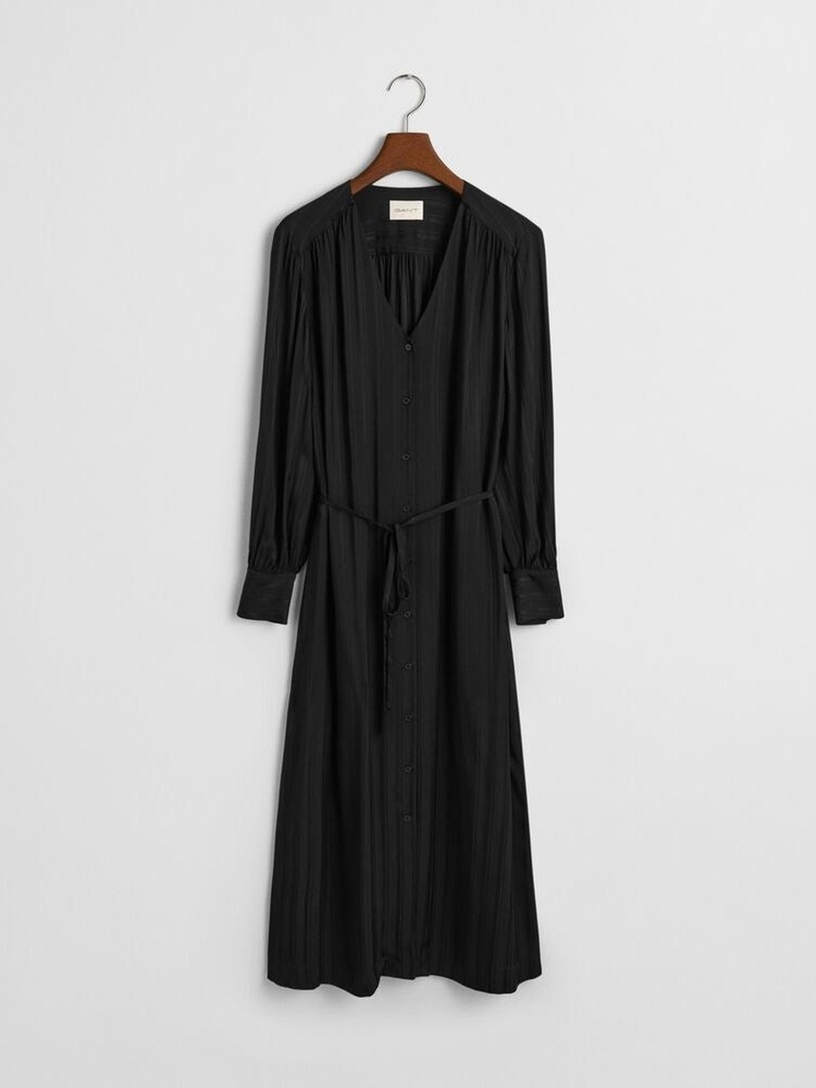 Blue Striped Rib Knit Rugger Midi Dress For Women at UAE | Styli