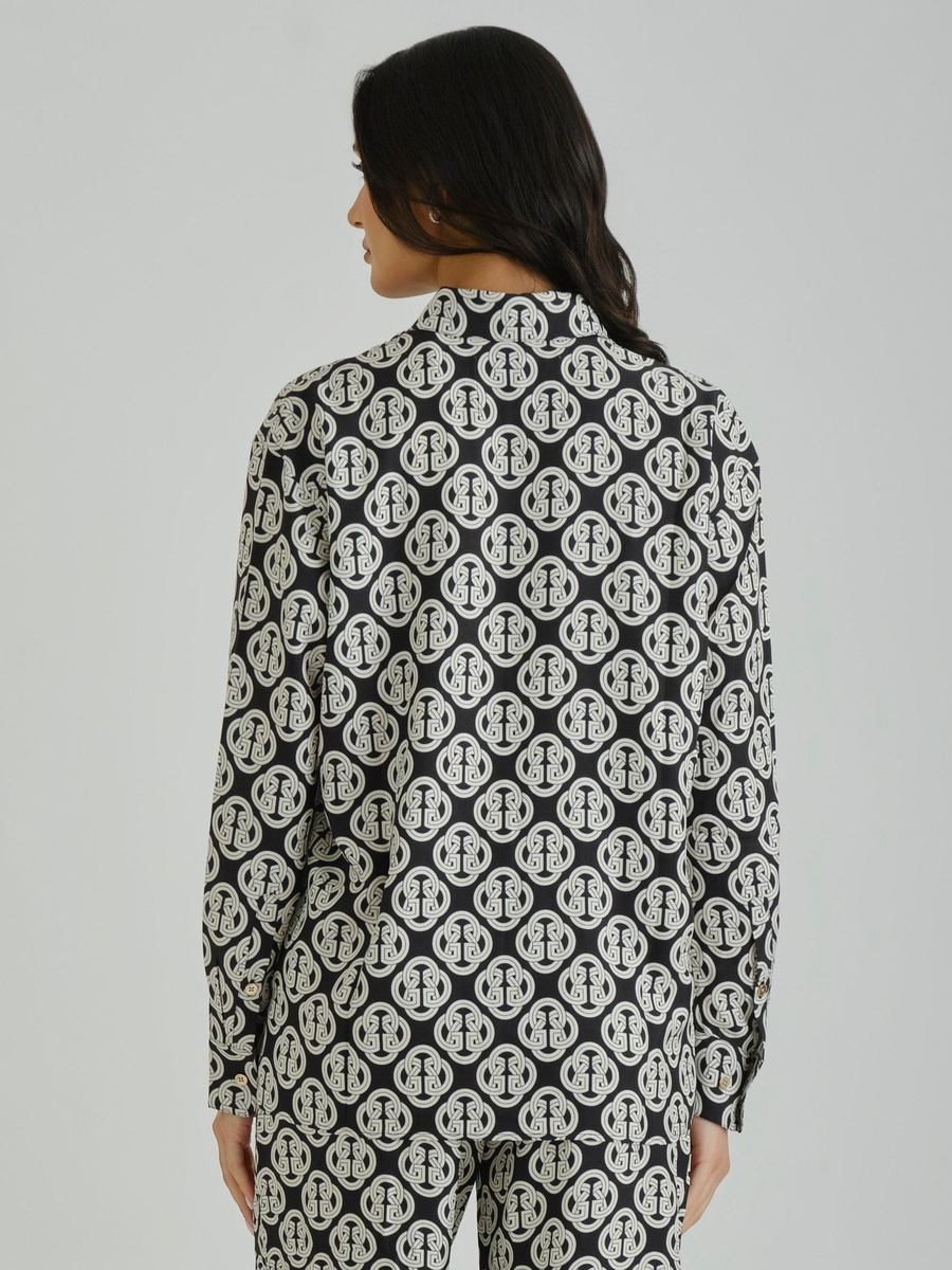 Black All Over Print Shirt