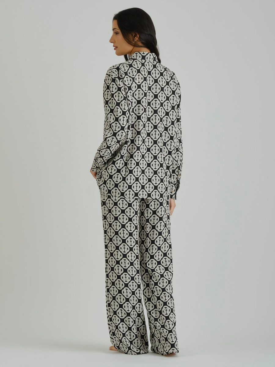 Black All Over Print Shirt