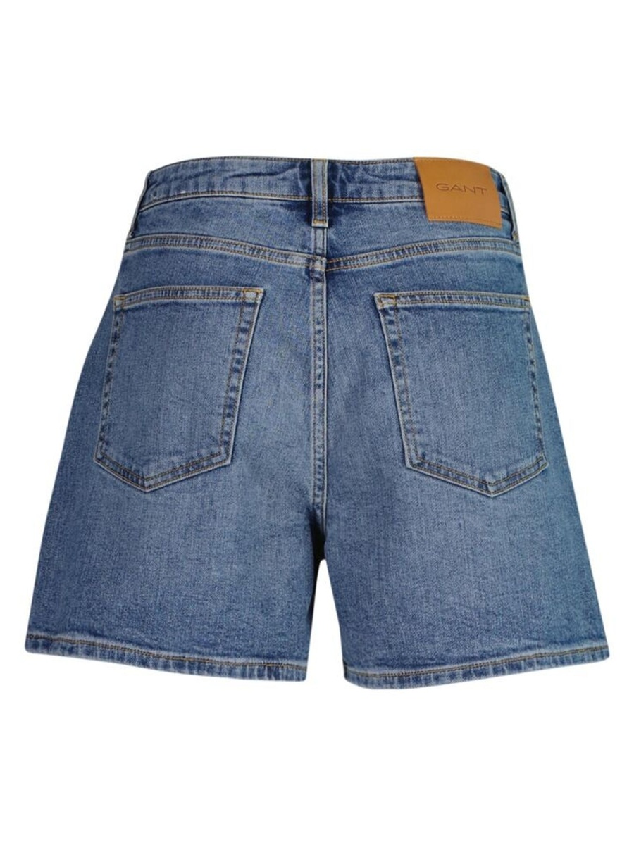 Blue Regular Fit Denim Shorts