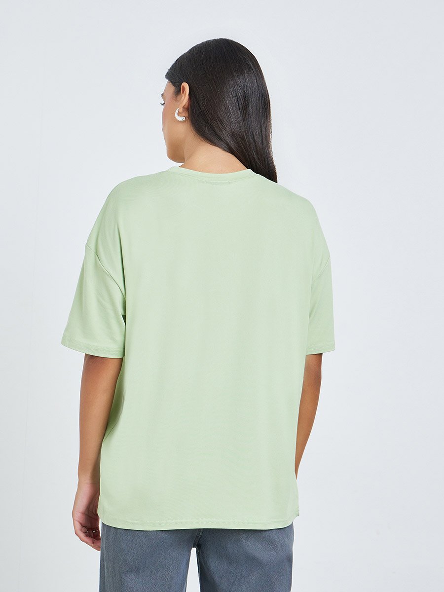 Green Oversized Short Sleeve T-Shirt