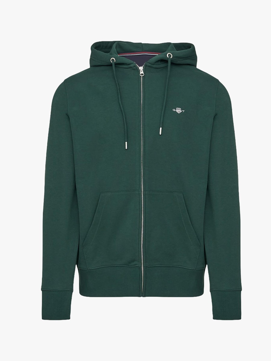 Men Regular Shield Full-Zip Hoodie