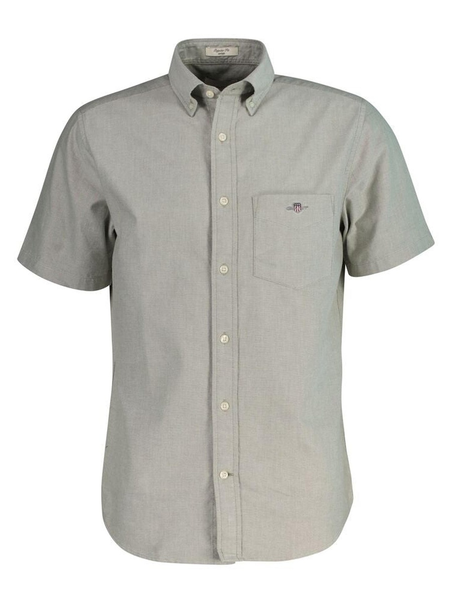 Men Regular Classic Short Sleeve Oxford Shirt