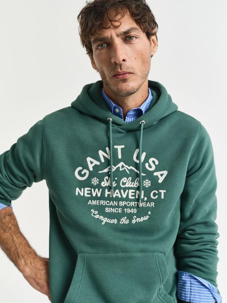 Men Graphic Print Hoodie