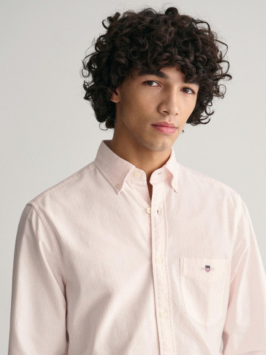 Men Regular Fit Banker Stripe Classic Oxford Shirt