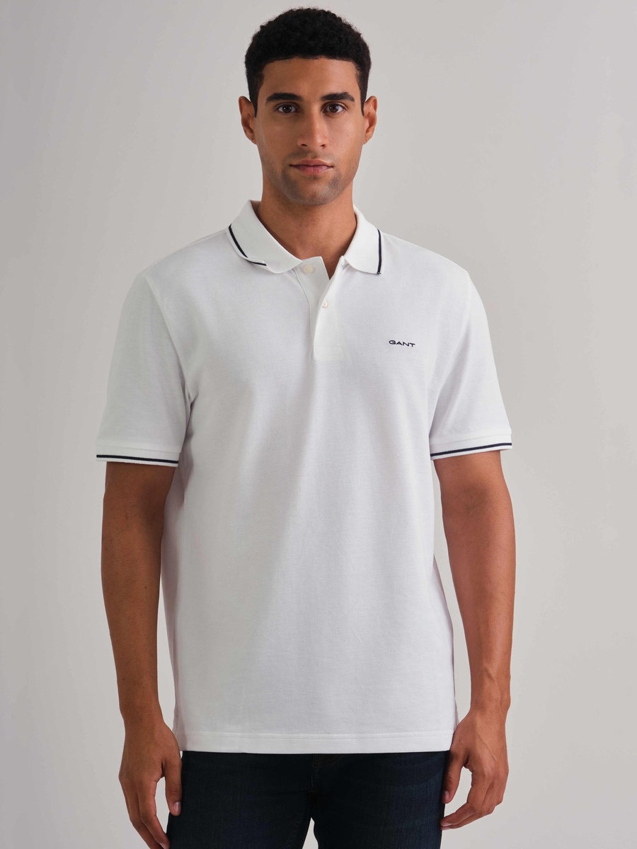 Men Tipped Pique Polo