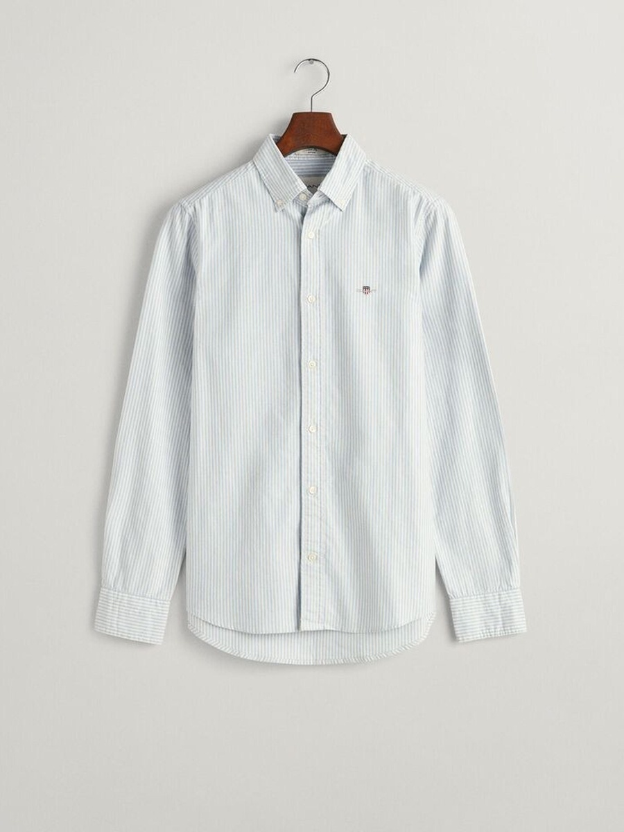Men Slim Fit Banker Stripe Classic Oxford Shirt