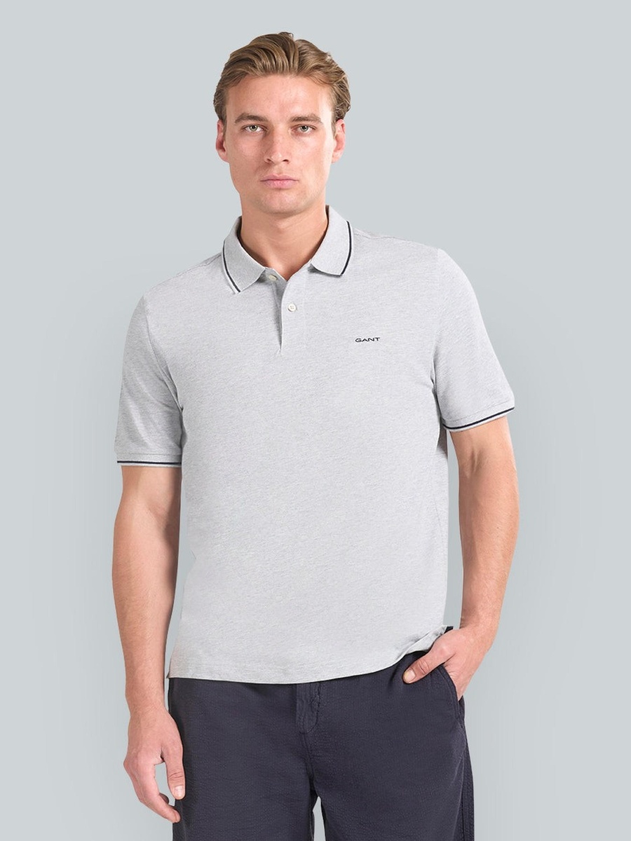 Men Tipped Pique Polo