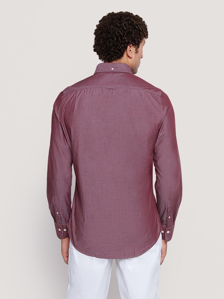 Men Slim Fit Cotton Poplin Shirt