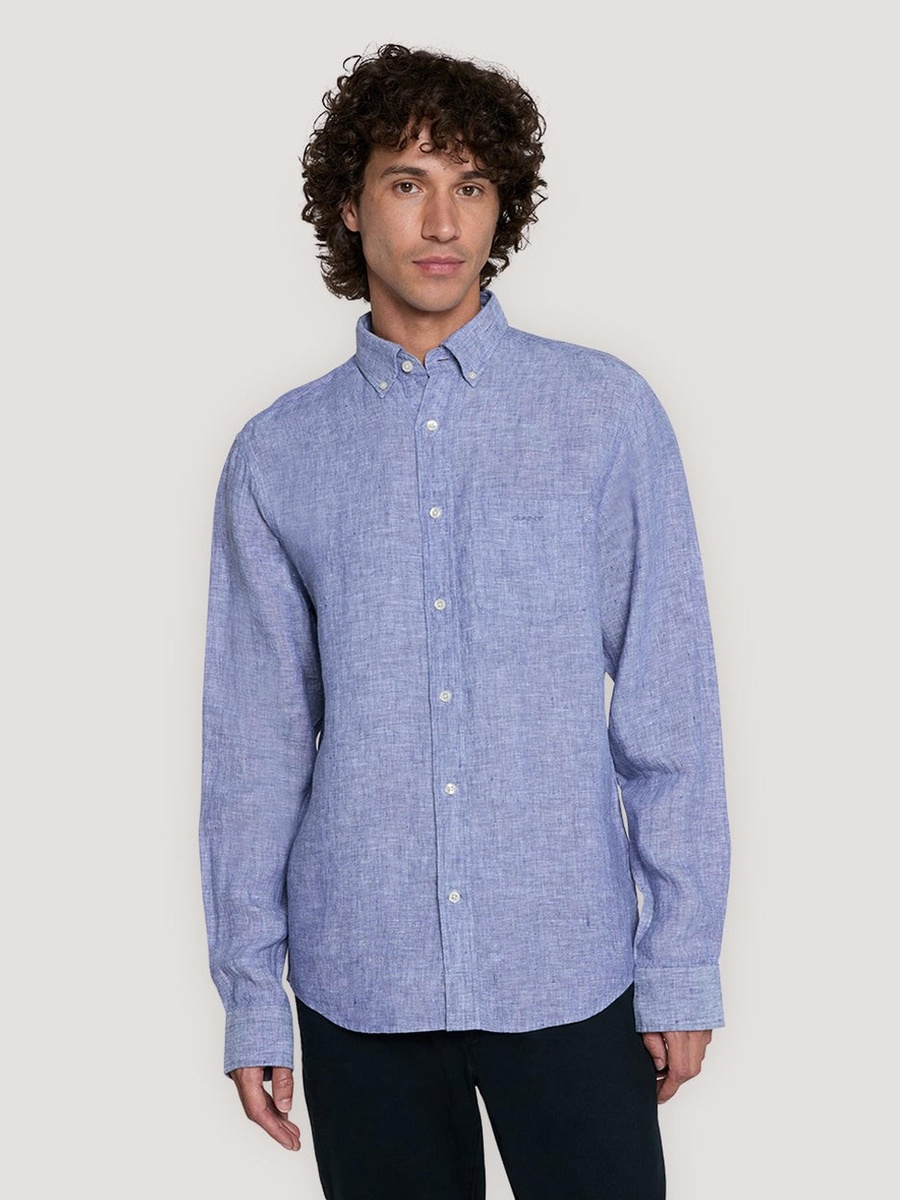 Men Regular Fit Linen Shirt