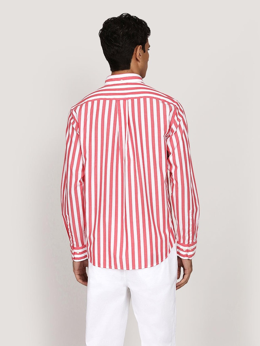 Men Regular Classic Poplin Stripe Shirt