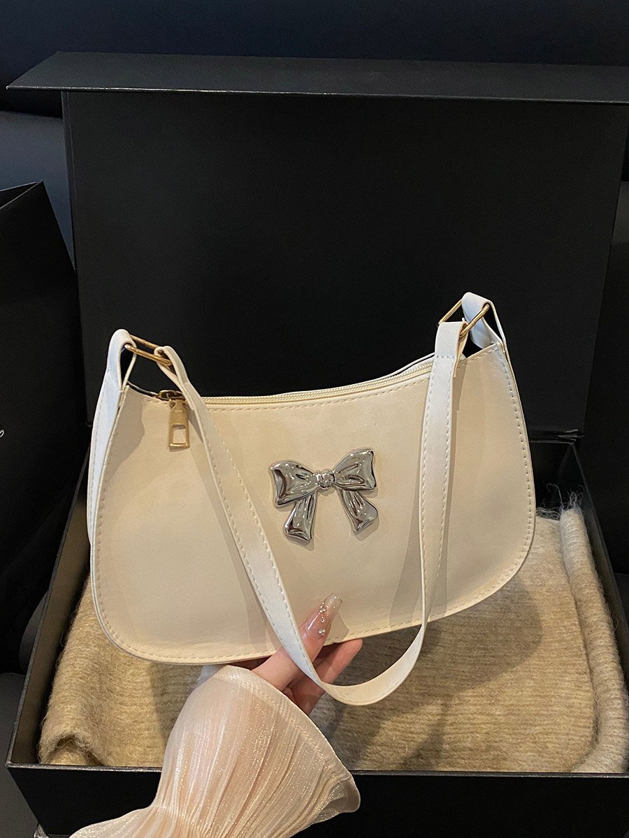 Leopard Print Bow Detail Shoulder Bag