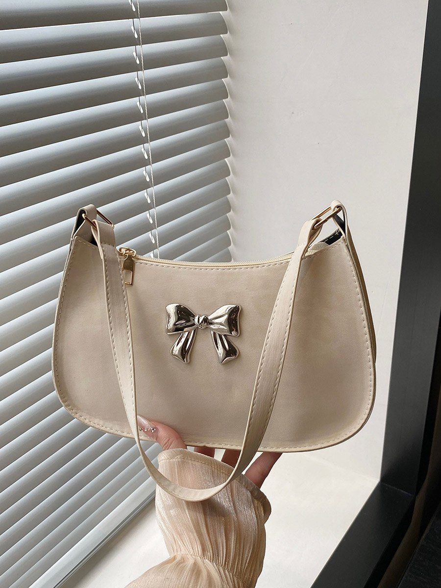 Leopard Print Bow Detail Shoulder Bag