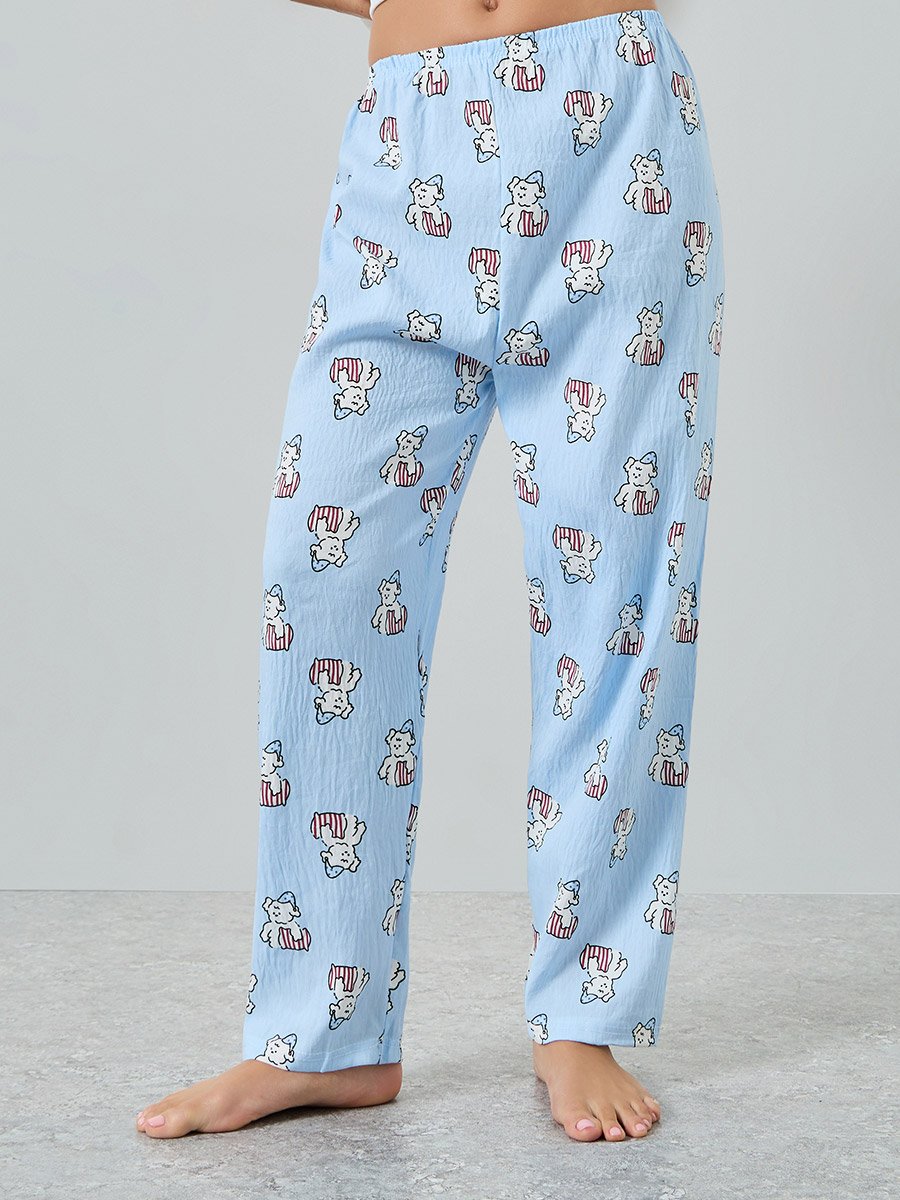 Pack of 3 - Dogs Printed T-Shirt and Shorts with Pyjama Set