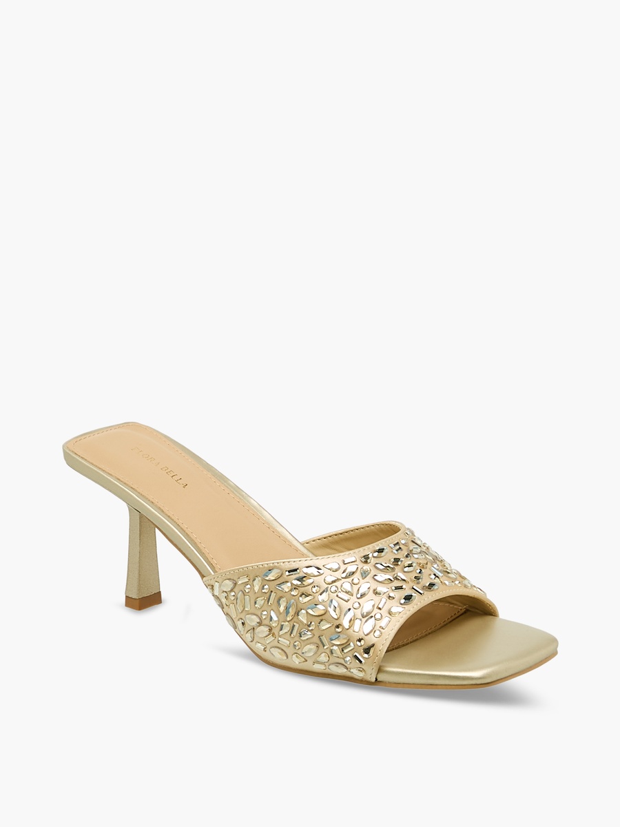 Women Embellished Flared Heel Sandals