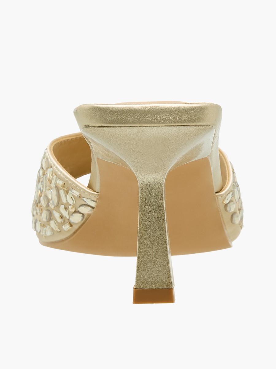 Women Embellished Flared Heel Sandals