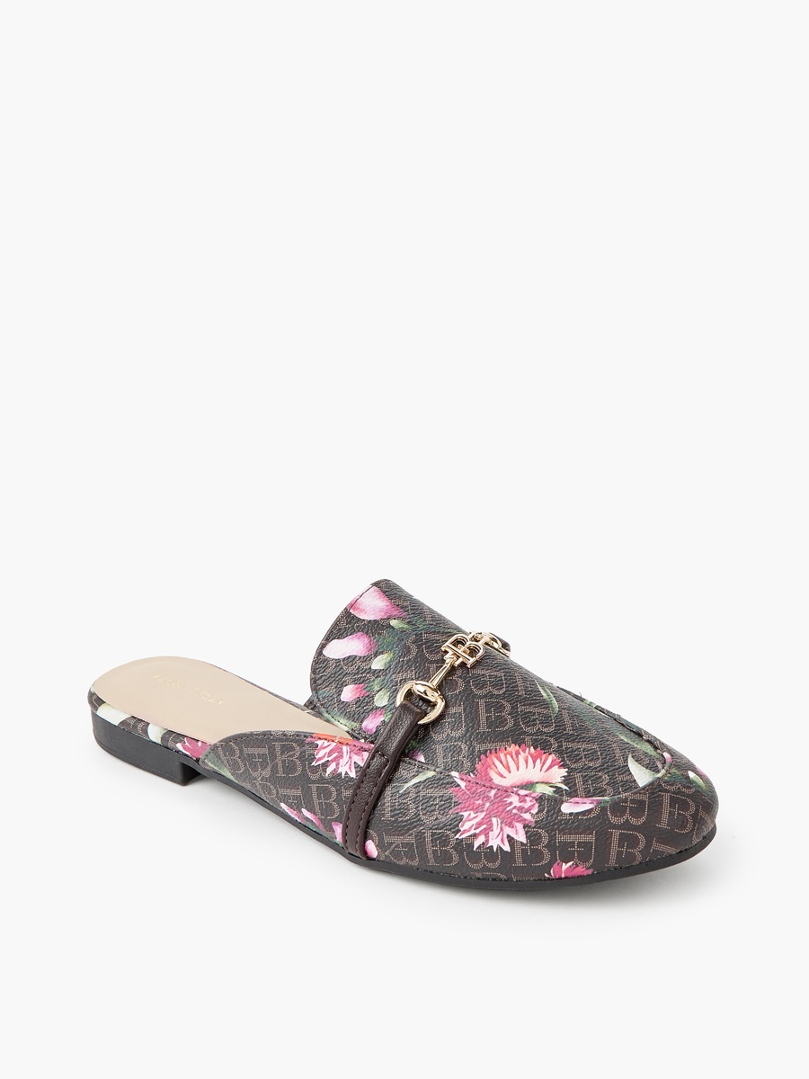 Women Monogram Print Mules