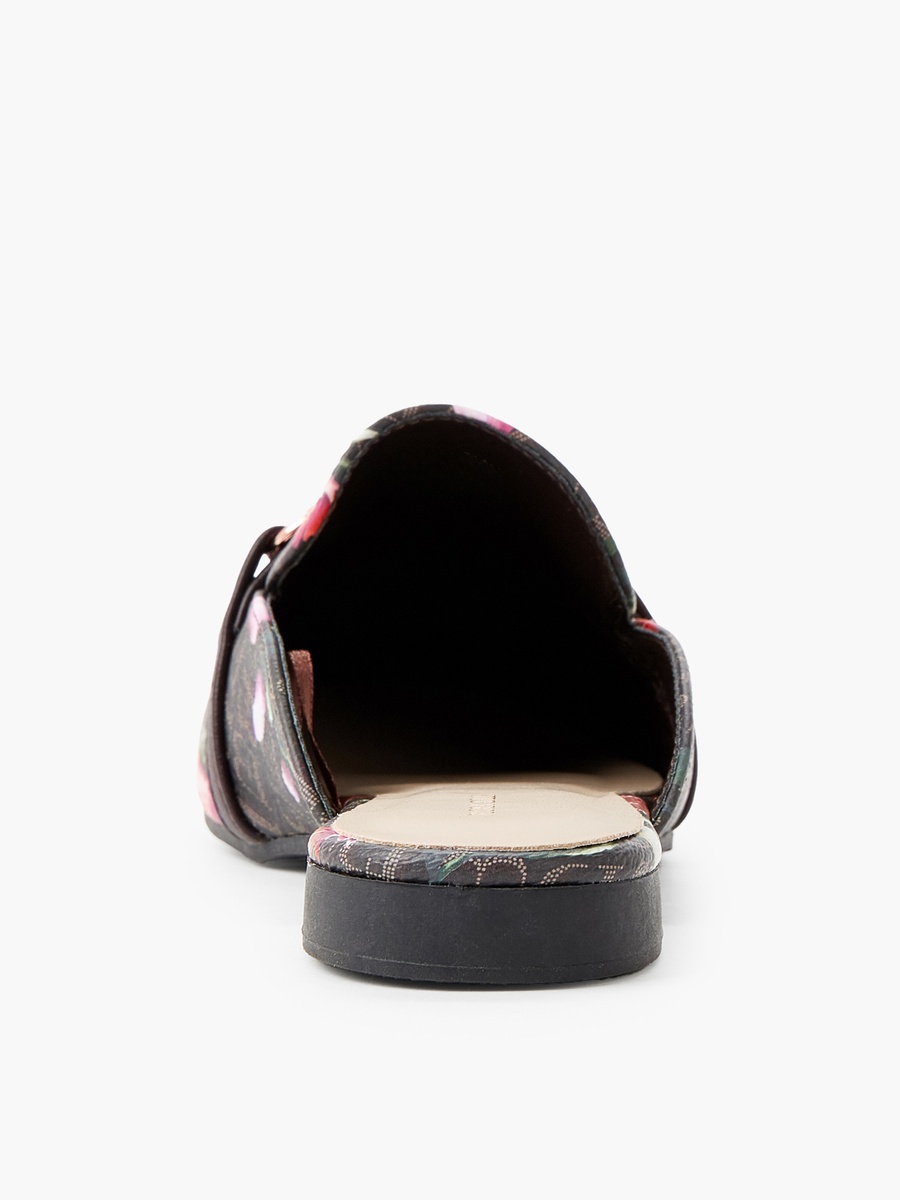 Women Monogram Print Mules