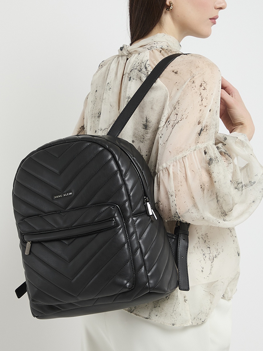 Logo Detail Quilted Backpack