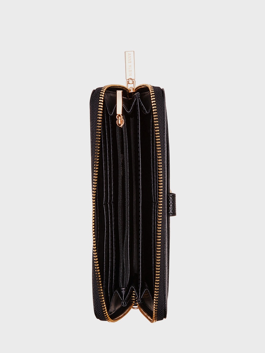 Logo Detail Zip-Around Wallet