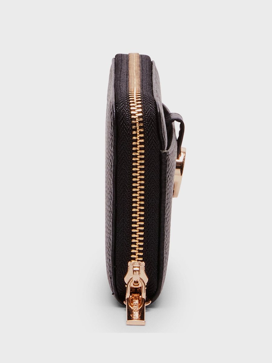 Logo Detail Zip-Around Wallet