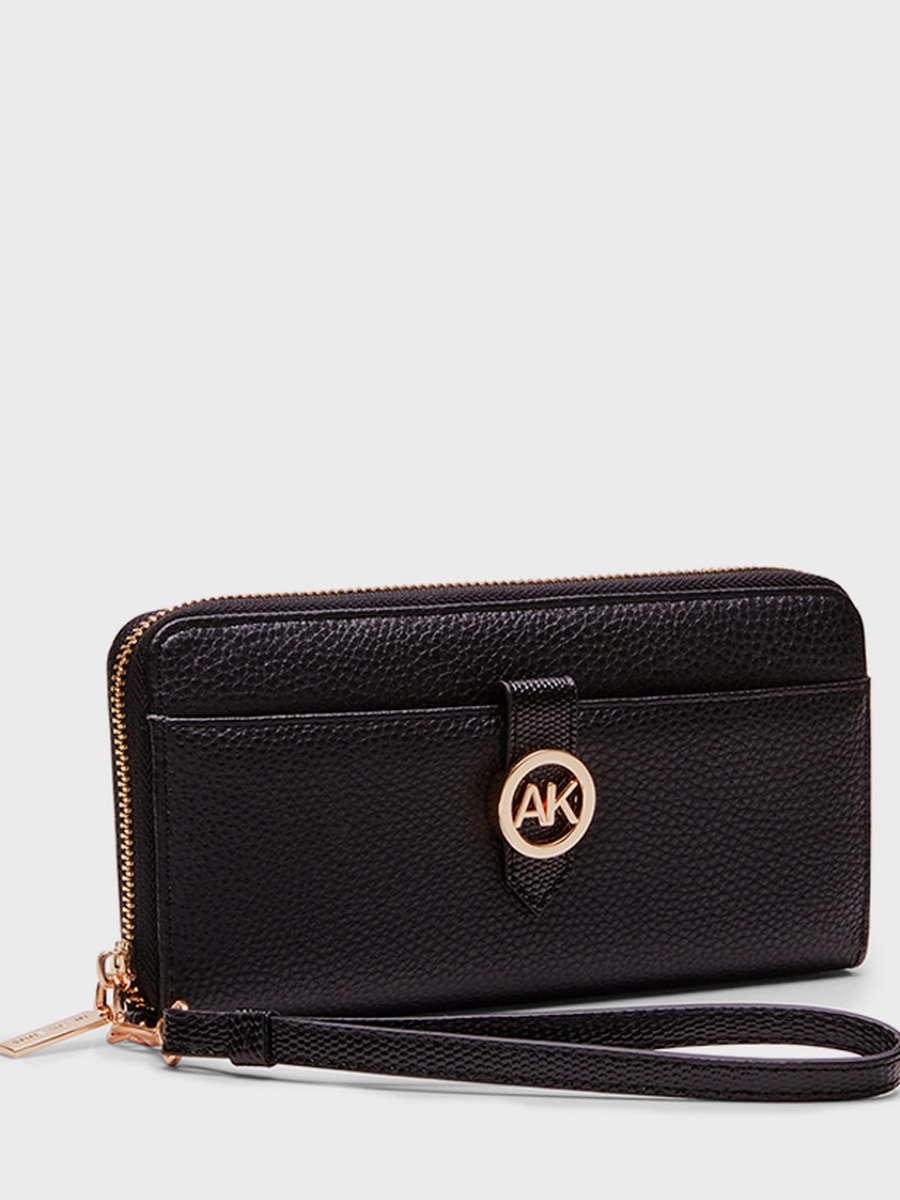 Logo Detail Zip-Around Wallet
