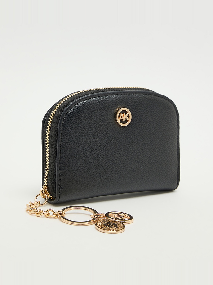 Logo Detail Zip-Around Card Holder