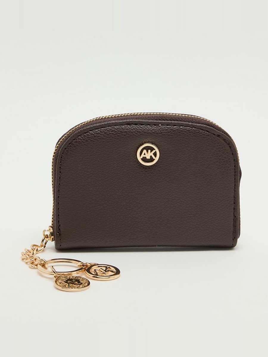 Logo Detail Zip-Around Card Holder