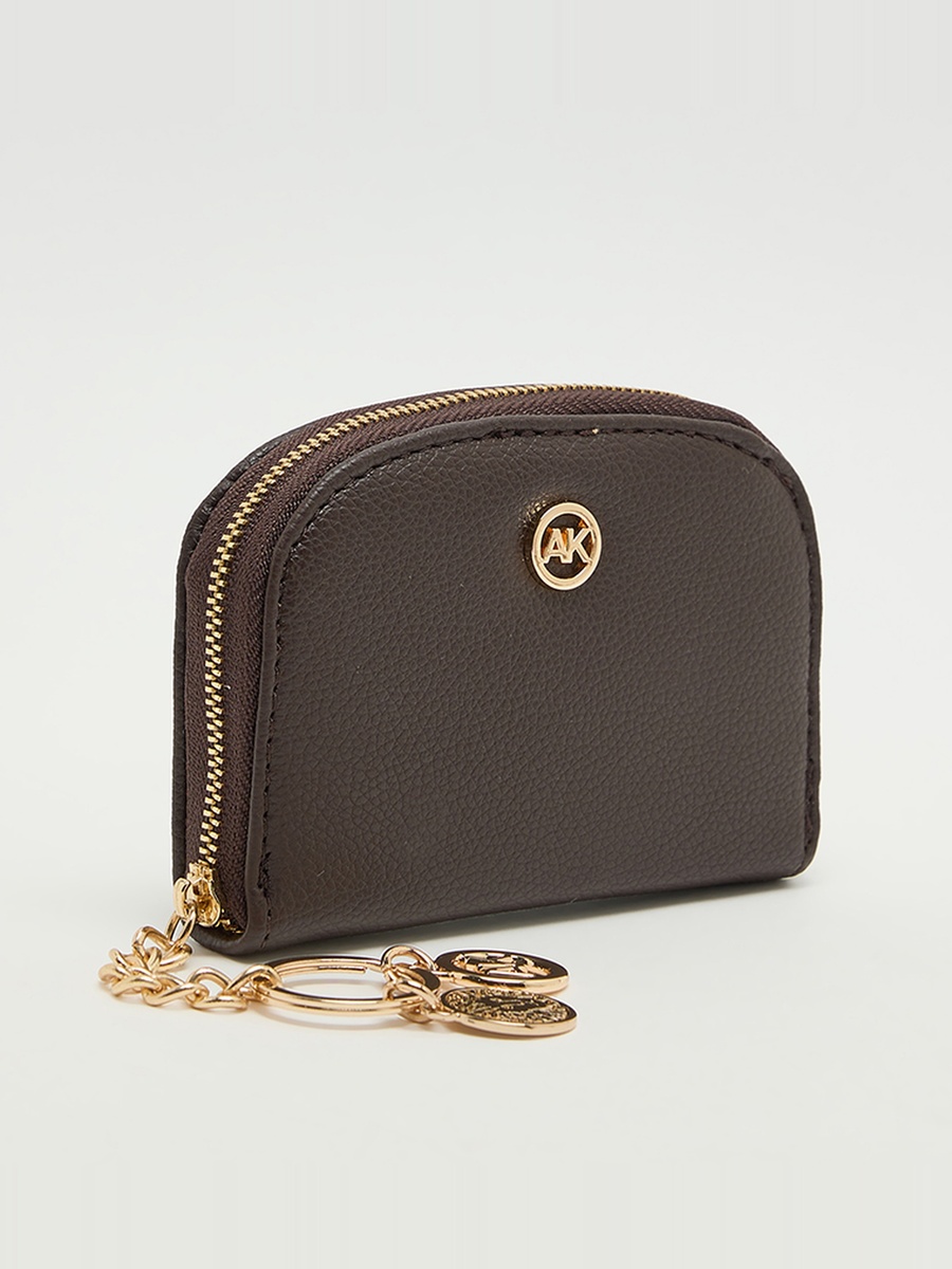 Logo Detail Zip-Around Card Holder