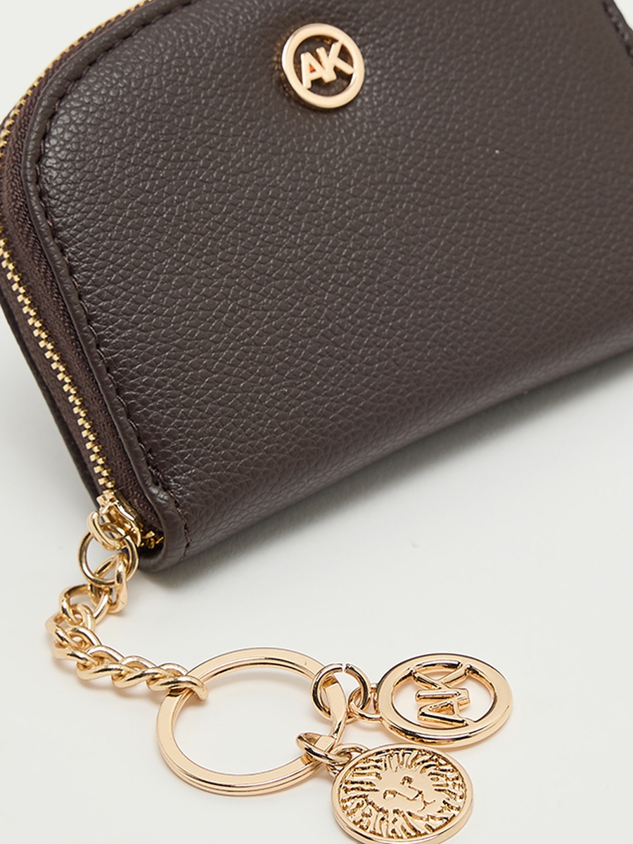 Logo Detail Zip-Around Card Holder