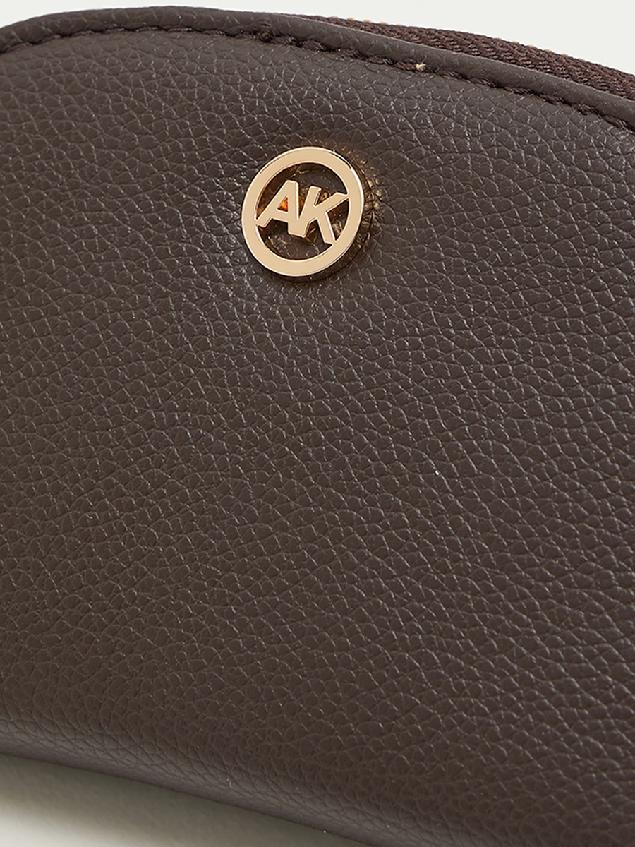 Logo Detail Zip-Around Card Holder