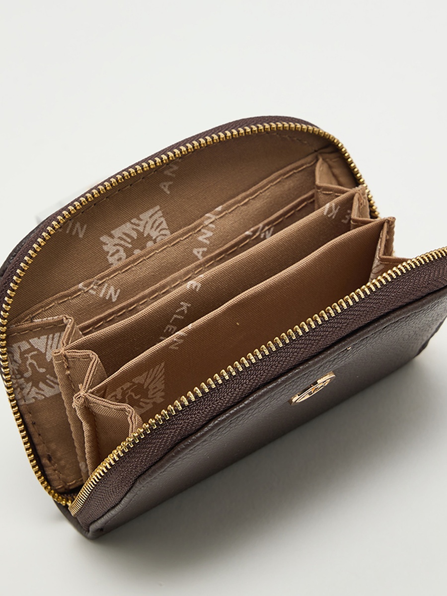 Logo Detail Zip-Around Card Holder