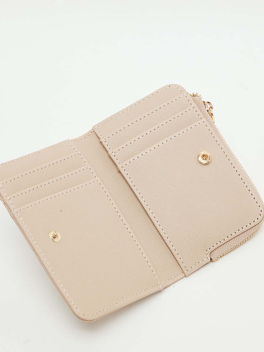 Textured Zippered Wallet