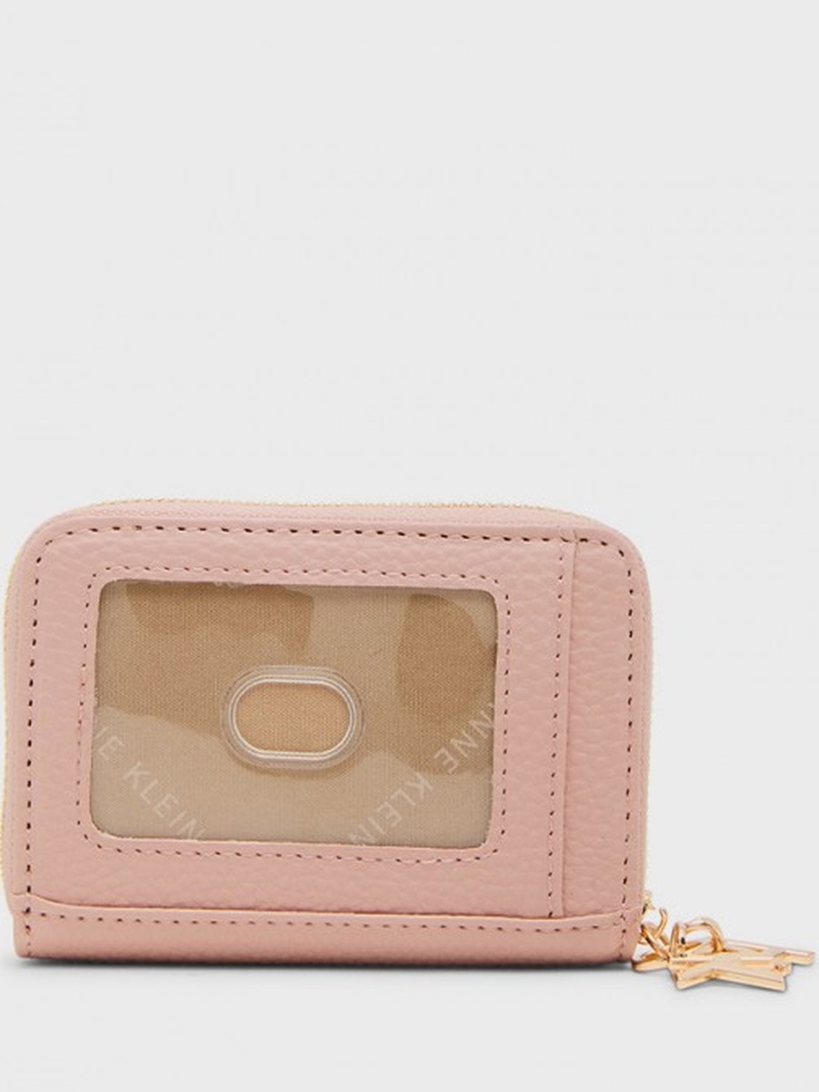 Textured Zip-Around Mini Wallet