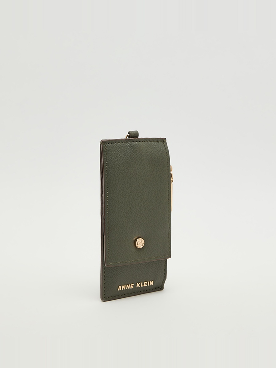 Logo Detail Zippered Wallet
