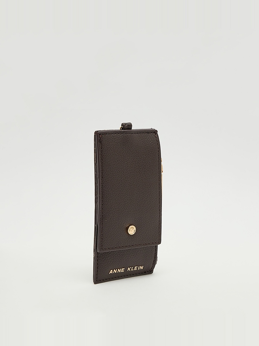 Logo Detail Zippered Wallet