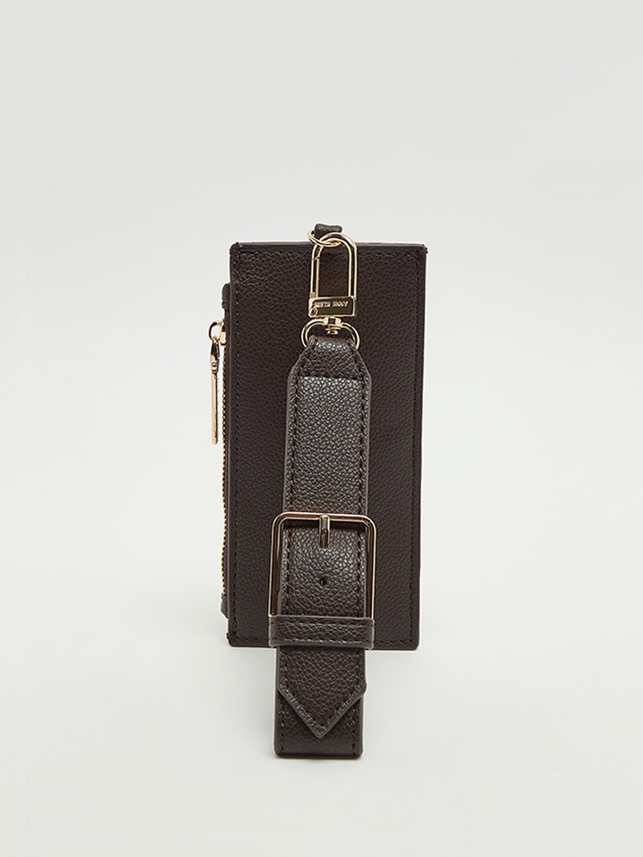 Logo Detail Zippered Wallet