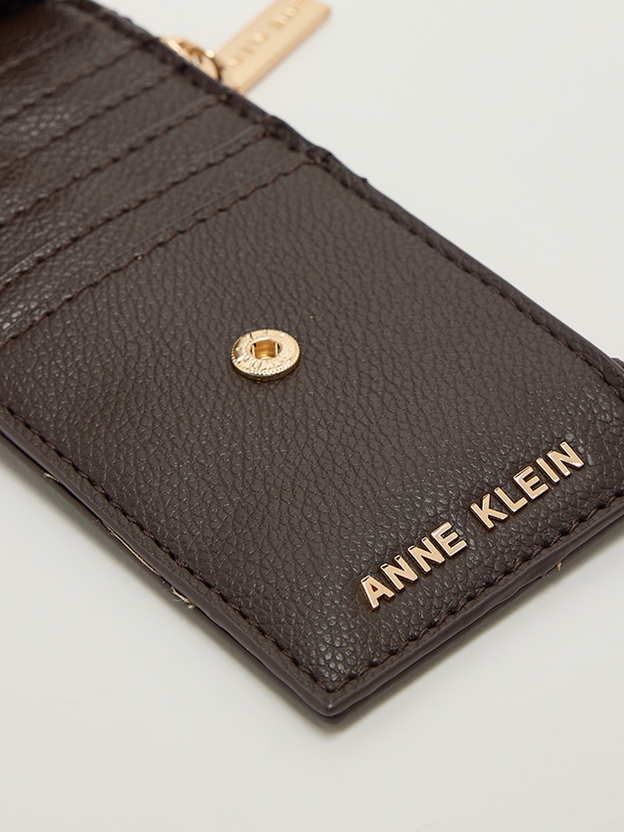 Logo Detail Zippered Wallet