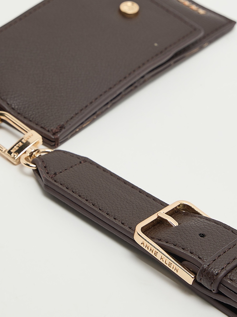 Logo Detail Zippered Wallet