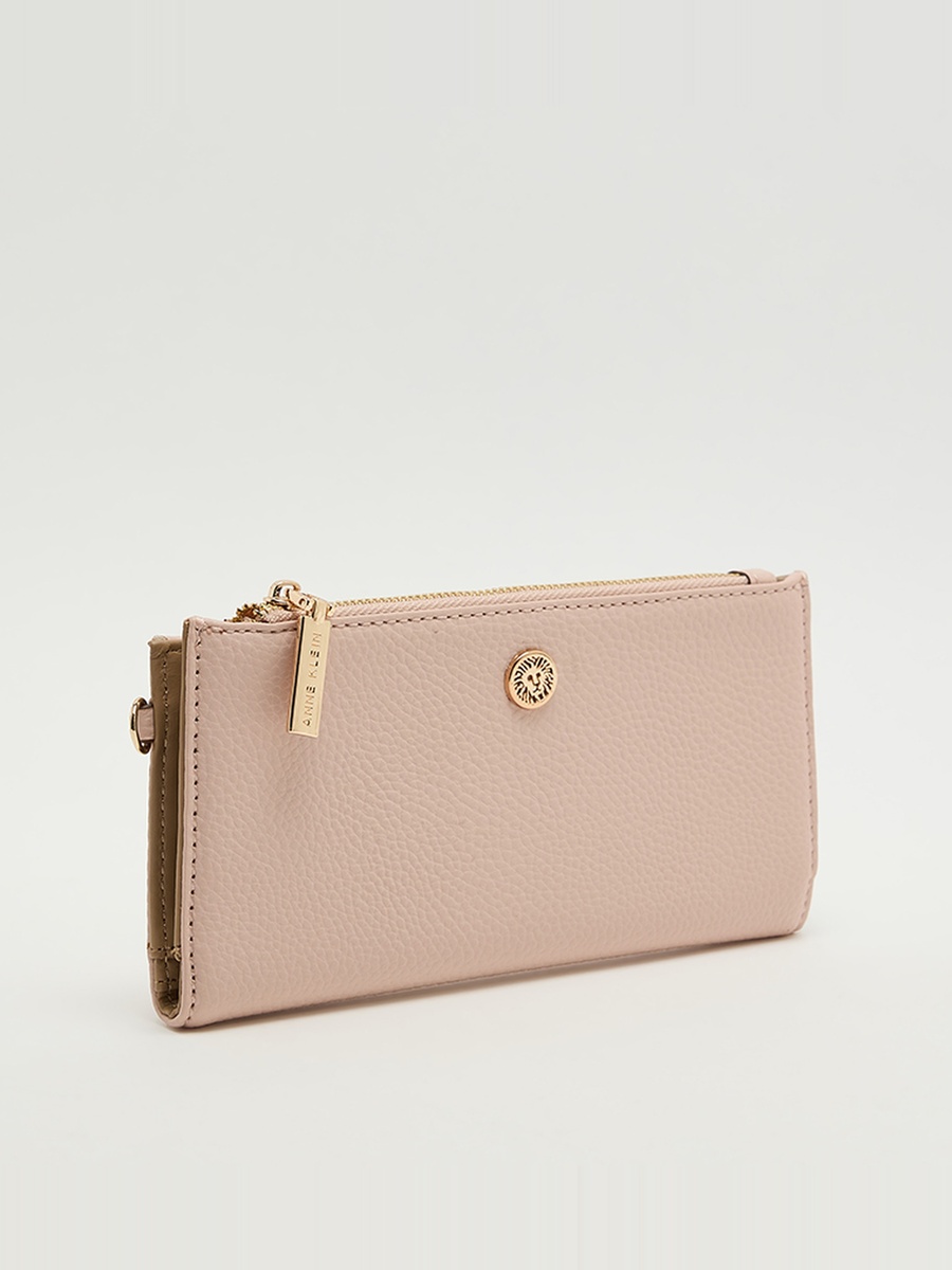 Textured Zippered Wallet