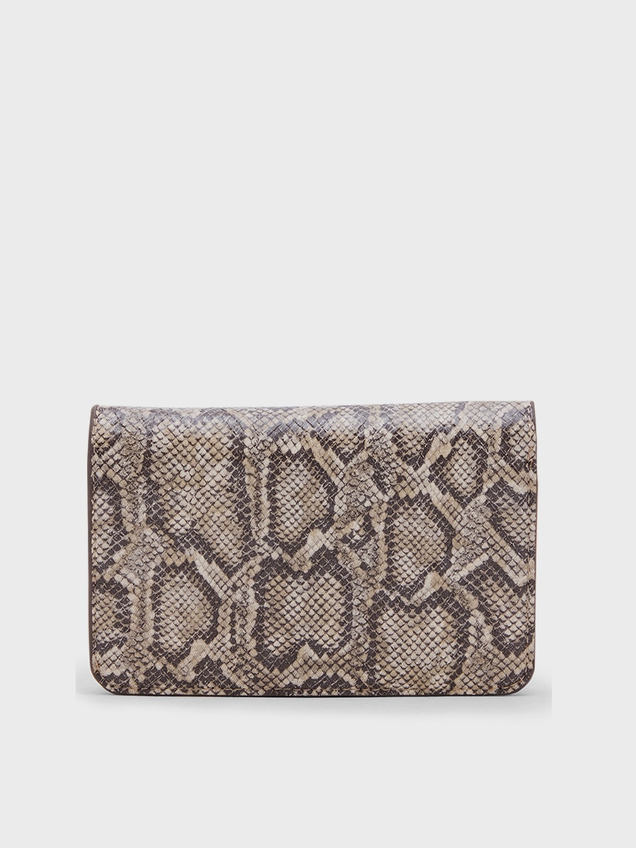 Snakeskin Print Bi-Fold Wallet