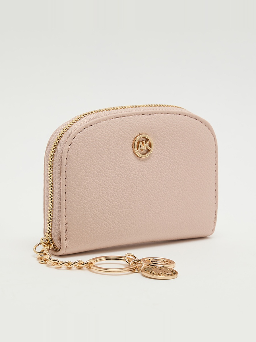 Logo Detail Zip-Around Card Holder