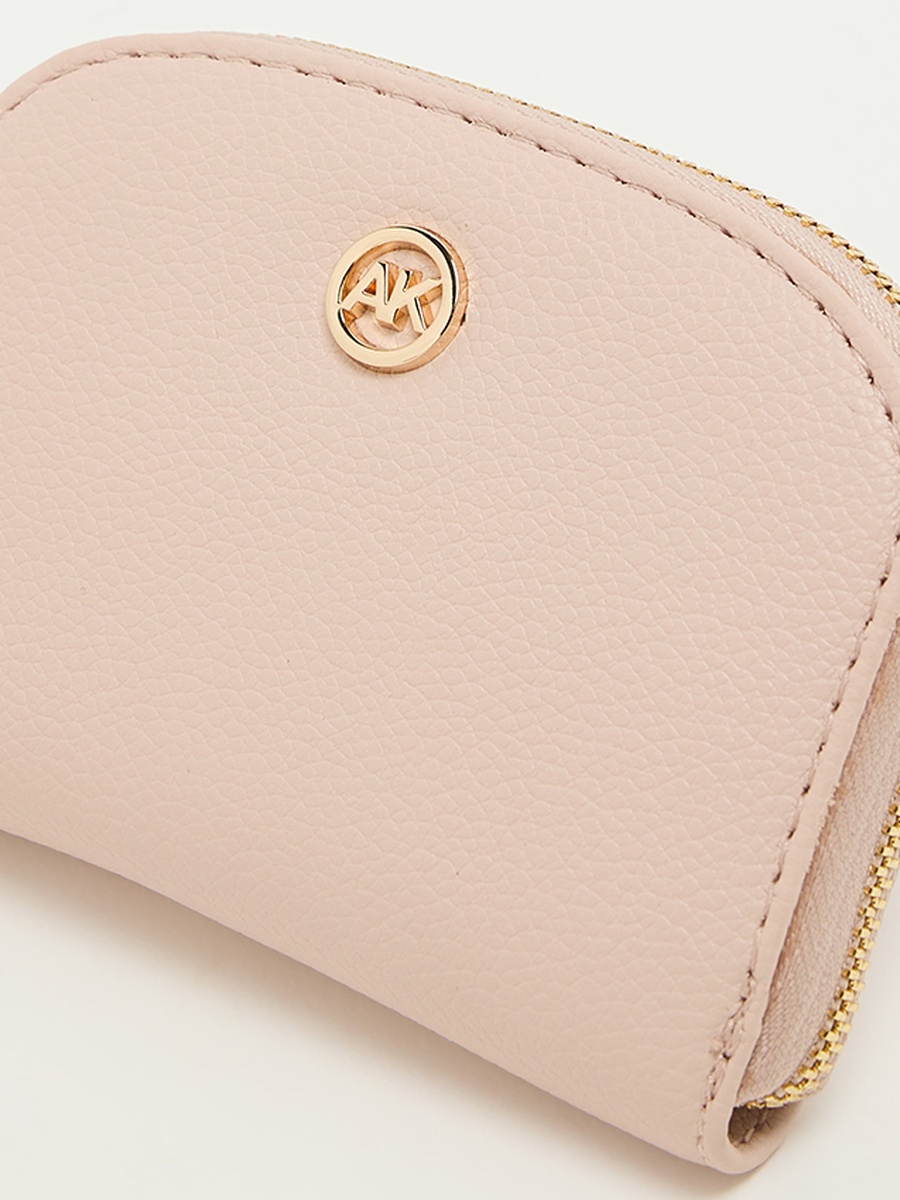 Logo Detail Zip-Around Card Holder