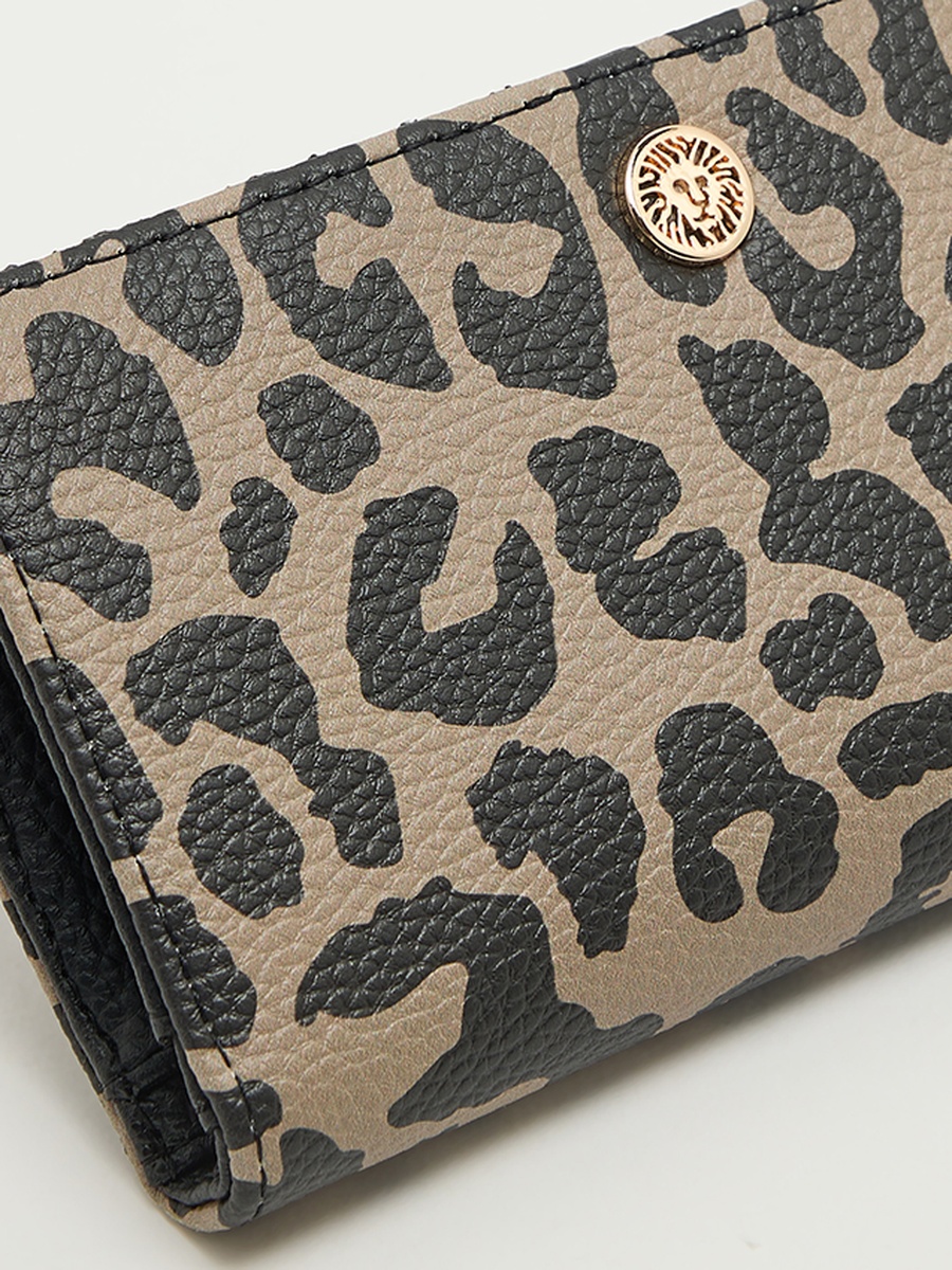 Leopard Print Bi-Fold Wallet