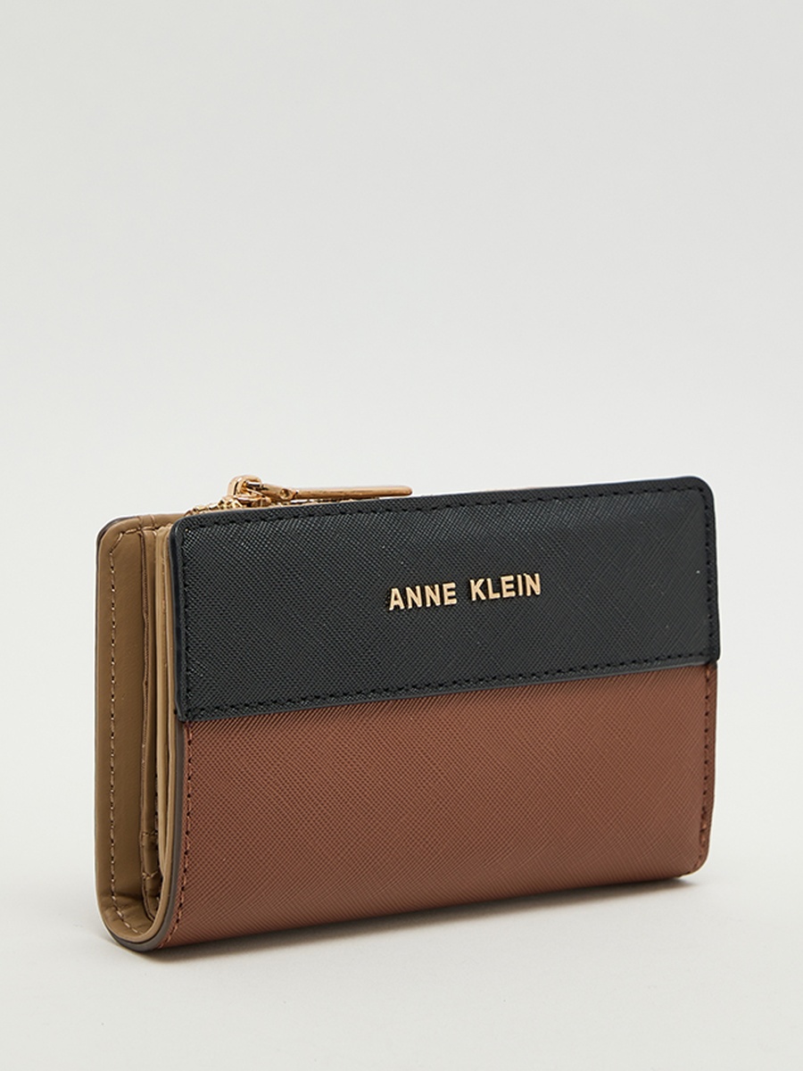 Color Block Zippered Wallet