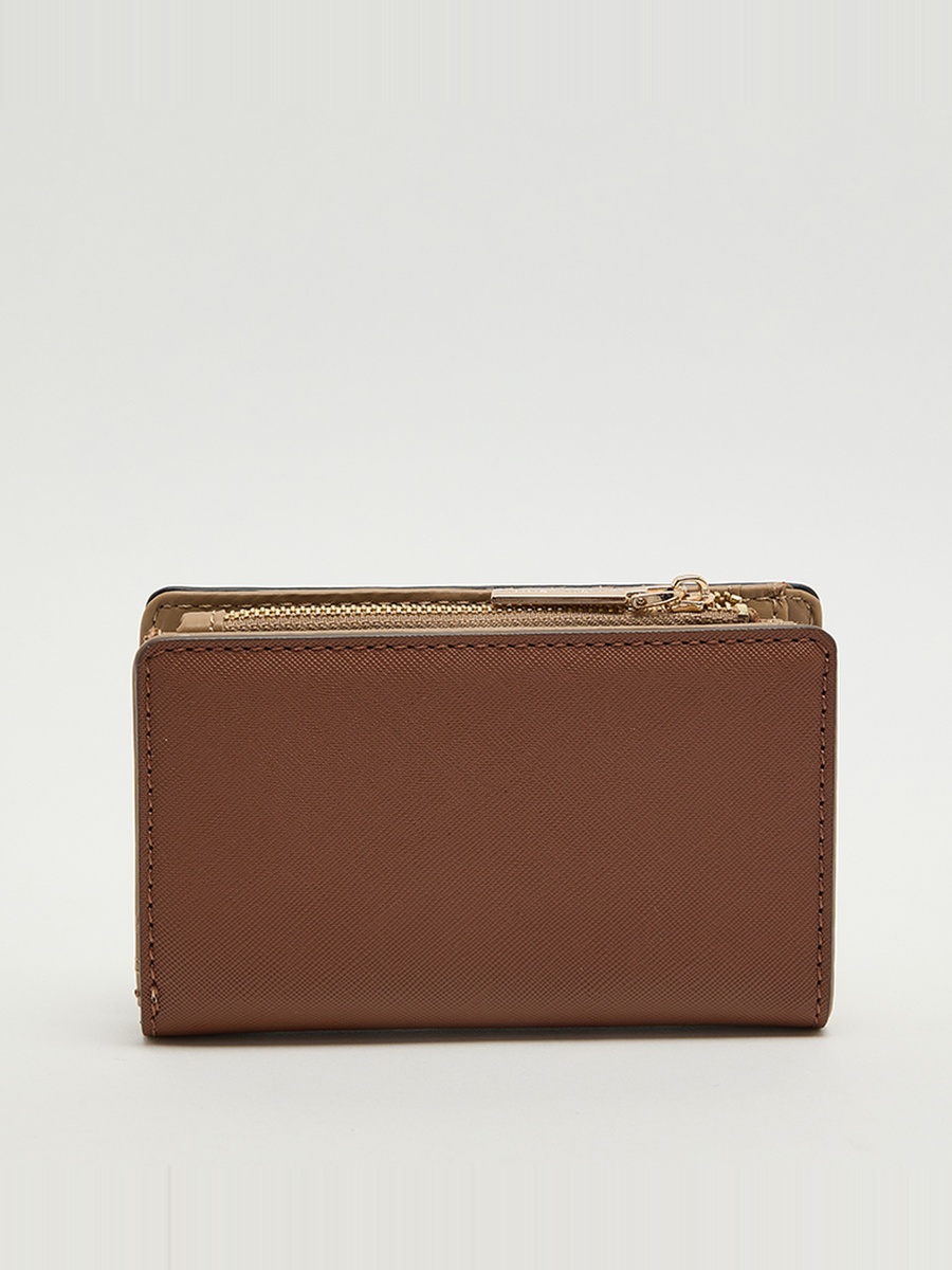 Color Block Zippered Wallet