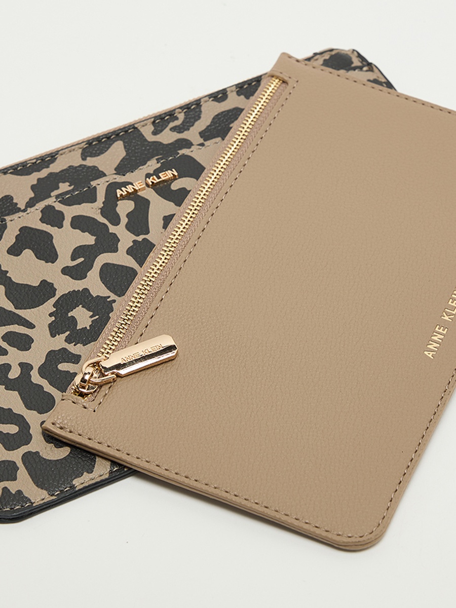 2-piece Leopard Print Wallet Set