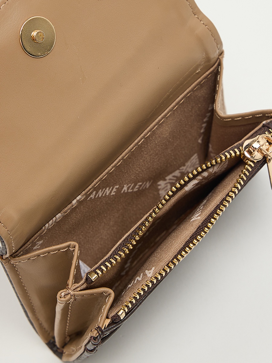 Croc Textured Flap Wallet