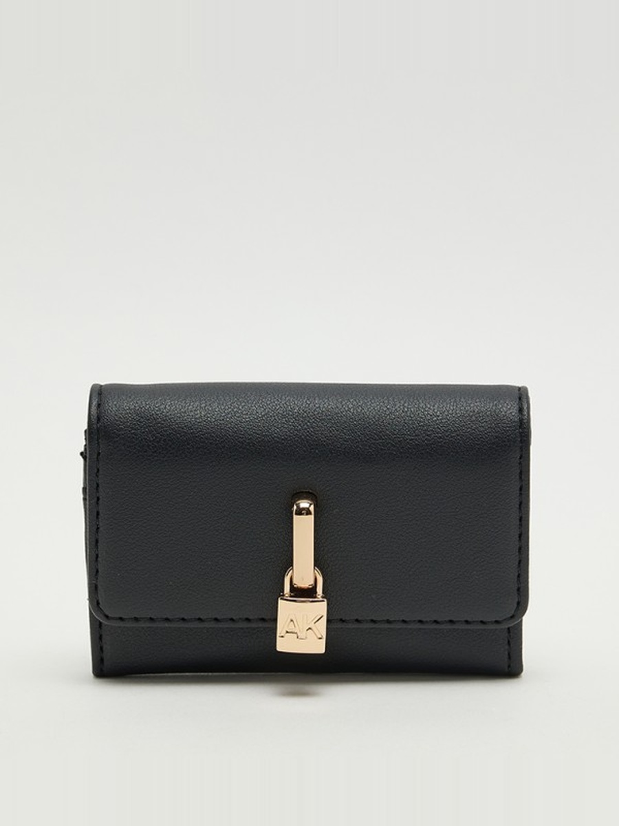 Logo Detail Flap Wallet