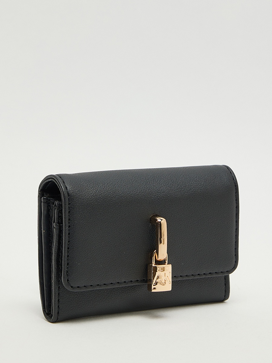 Logo Detail Flap Wallet